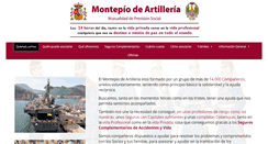 Desktop Screenshot of montepiodeartilleria.com